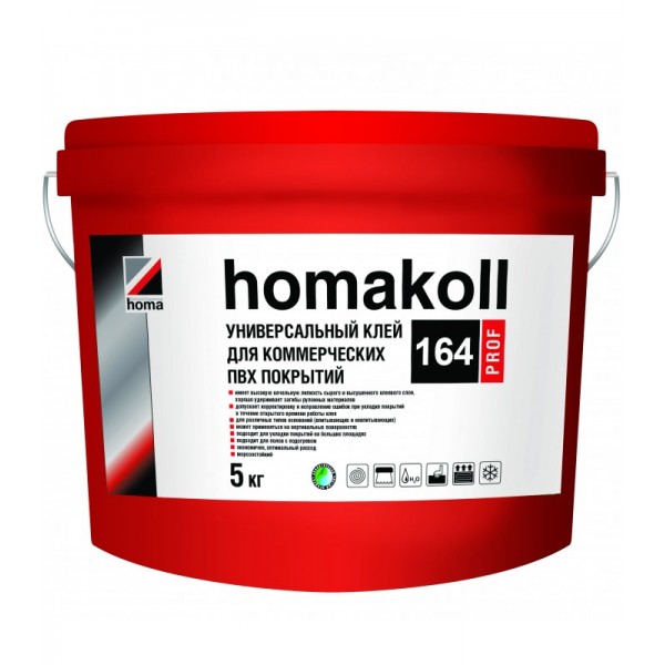 Клей Homakoll 164 Prof для ПВХ-покрытий 5 кг