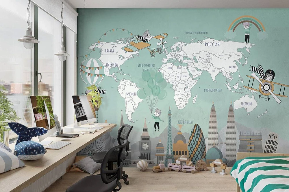 Фреска Artegrafico Childish map AG-CLM-015