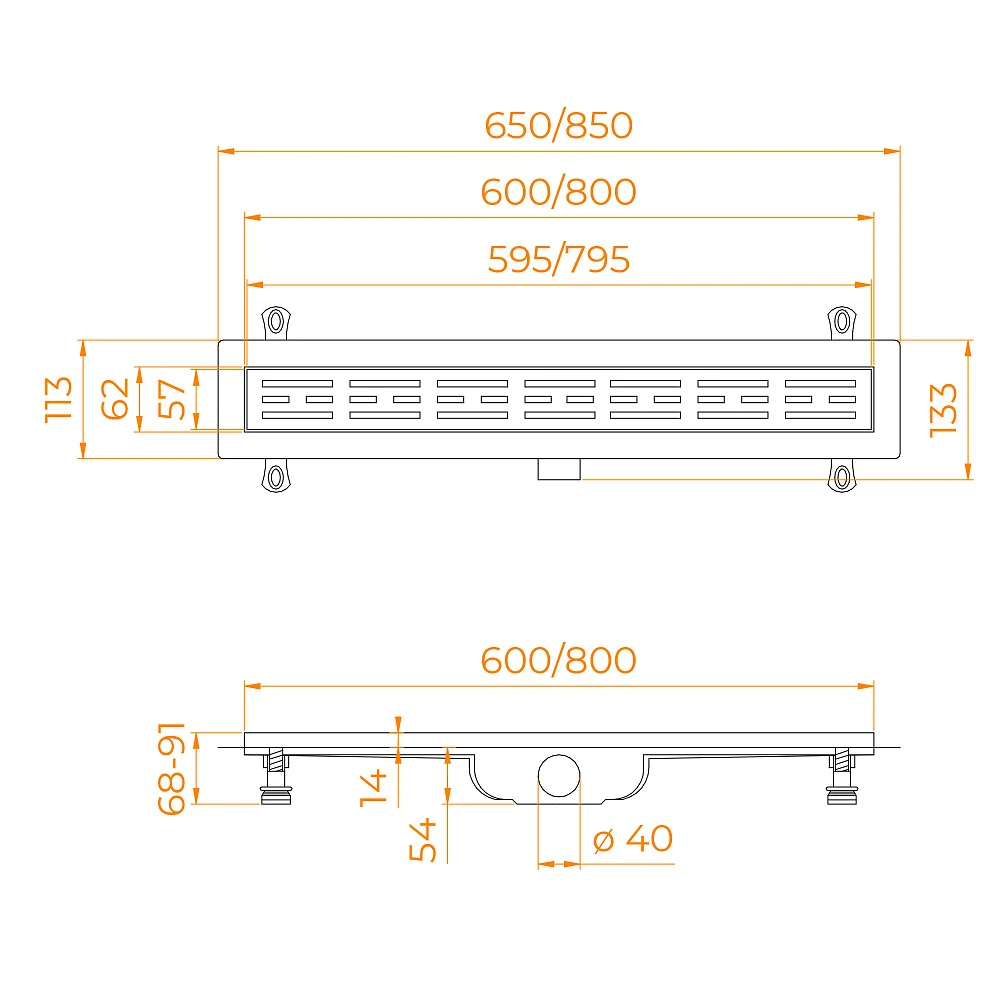 Душевой трап RGW Drain Leo-10 (60211060-01)