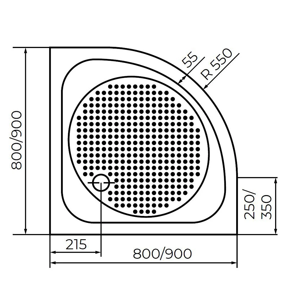 Душевой поддон RGW LUX/TN-P (16180499-41)