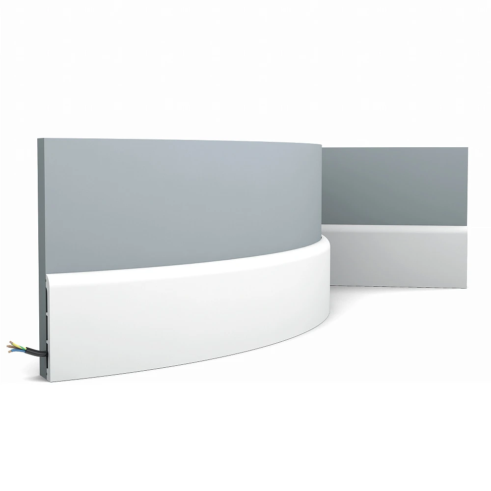 Гибкий плинтус Orac Decor (2000x110x13) Белый SX184F Cascade